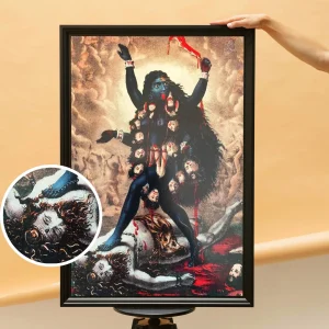 काली माँ – Kali The Mother | BIG Frame 24×18 inches (61X45 cms.) Black Framed Poster