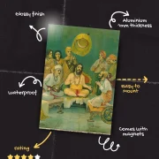 Shivaji Ramdas Bhet  by M. V. Dhurandhar Ravi Verma Press | METAL POSTER