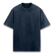 Acid Washed Oversized T shirts – Navy Blue-नौसेना नीलः