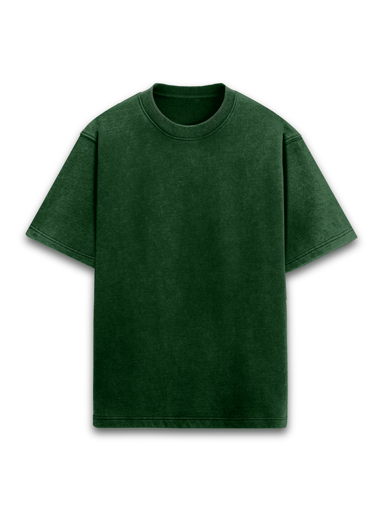 Acid Washed BOTTLE Green Oversized T shirts
