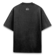 Acid Washed Oversized T shirts – Black-कृष्णः