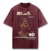 Lord shiva mahadev oversized t shirt maroon/dark red. shiv from gangaavtaran movie