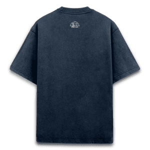 Acid Washed Oversized T shirts – Navy Blue-नौसेना नीलः
