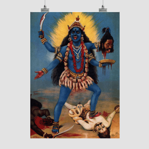 काली माँ – Kali The Mother By Raja Ravi Verma | A3-A4 Self adhesive poster