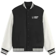 Indiclore black varsity jacket full brand