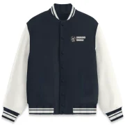 Indiclore Navy blue varsity jacket full brand