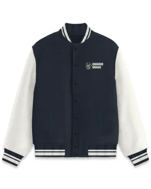 IndicLore Varsity/Lettermen Jacket – Unisex 300 GSM Cotton, Ribbed Hem & Collars, Pre-Shrunk, Sizes XS-3XL
