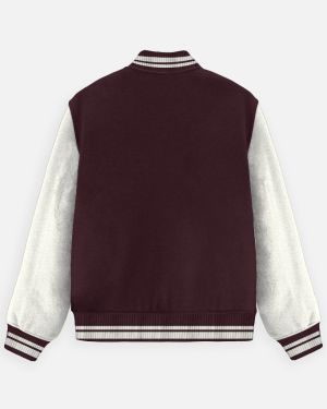 IndicLore Varsity/Lettermen Jacket – Unisex 300 GSM Cotton, Ribbed Hem & Collars, Pre-Shrunk, Sizes XS-3XL