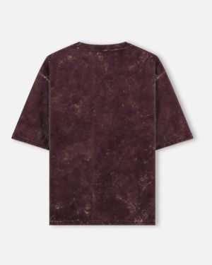 IndicLore Unisex Acid Washed Oversized Tee – Vintage Streetwear Style