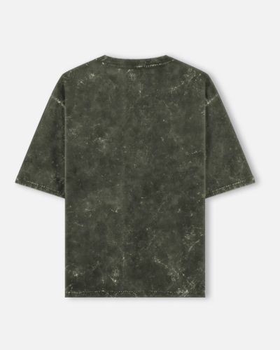 IndicLore Unisex Acid Washed Oversized Tee – Vintage Streetwear Style