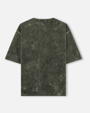 IndicLore Unisex Acid Washed Oversized Tee – Vintage Streetwear Style